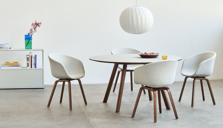 AAC 23 Linara 311 wb lacquer walnut base CPH 25 off white lino wb lacquer walnut base No Comb 205 light grey